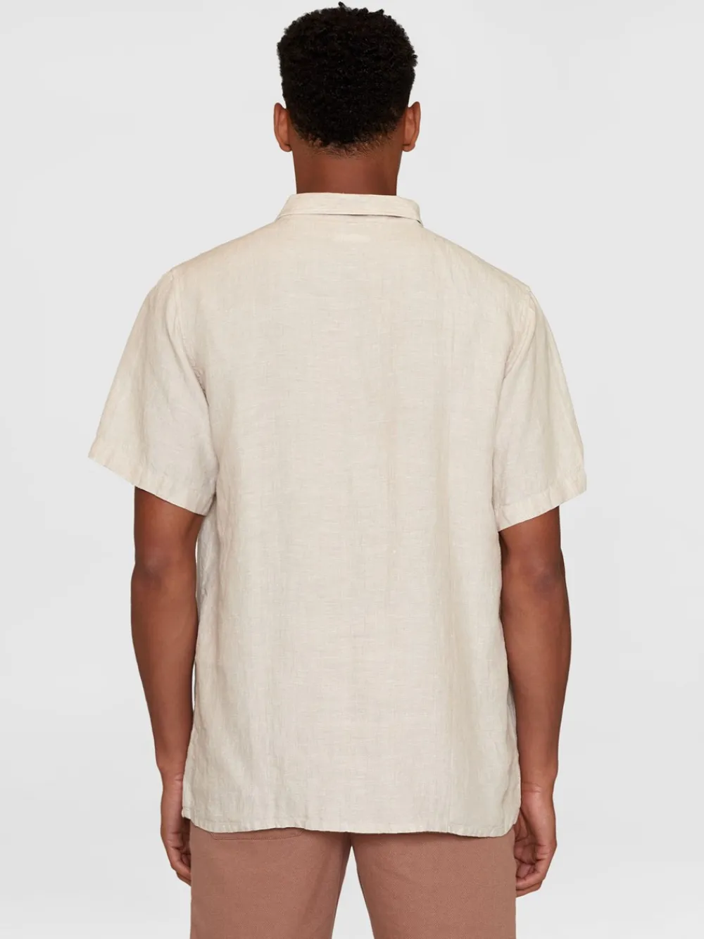 Online Box Shorts Sleeve Linen Skjorte, , L Skjorter