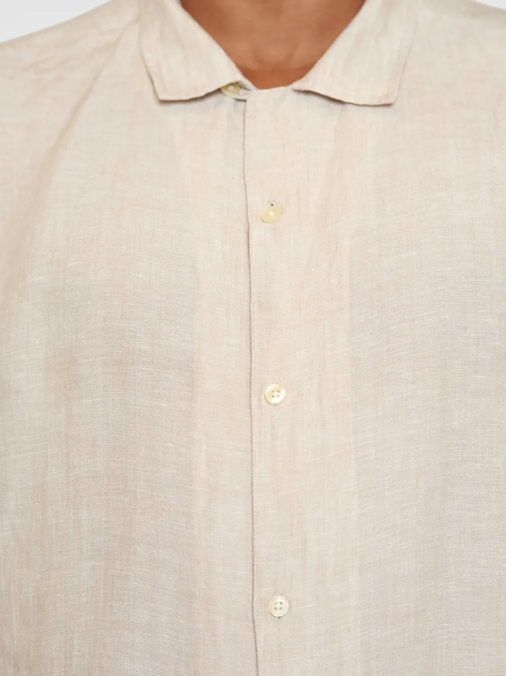 Online Box Shorts Sleeve Linen Skjorte, , L Skjorter