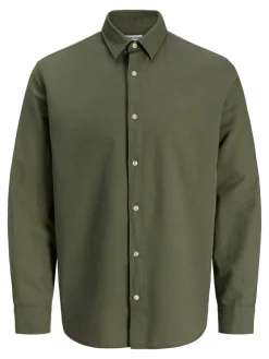 Jack & Jones Junior Breeze Linen Blend LS Skjorte, , 164 cm-Børn Skjorter