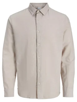 Online Breeze Linen Blend LS Skjorte, , 164 cm Børn Skjorter