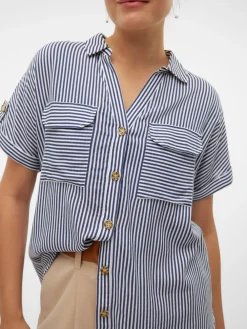 Vero Moda Bumby Skjorte, , L-Dame Bluser & Skjorter