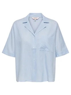 New Cam Stripe Skjorte, , L Dame Bluser & Skjorter