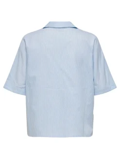 New Cam Stripe Skjorte, , L Dame Bluser & Skjorter