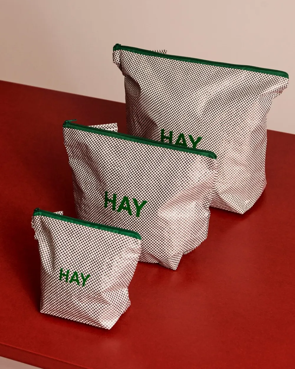 HAY Candy Mono 3-pak Toilettaske,-Dame Toilettasker|Toilet- & Makeuptasker