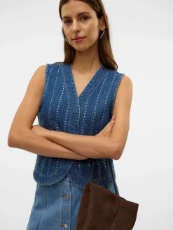 Online Carley Rhinetone Vest, , M Dame Veste
