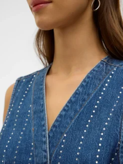 Online Carley Rhinetone Vest, , M Dame Veste