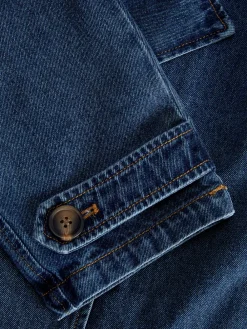 JJXX Carlie Short Denim Trenchcoat, , L-Dame Jakker & Frakker