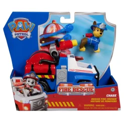 Outlet Chase Fire Rescue Køretøj Børn Tog, Biler & Skibe