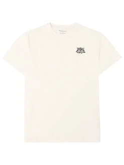 Knowledge Cotton Apparel Chest Embroidery T-shirt, , L- T-Shirts & Poloer