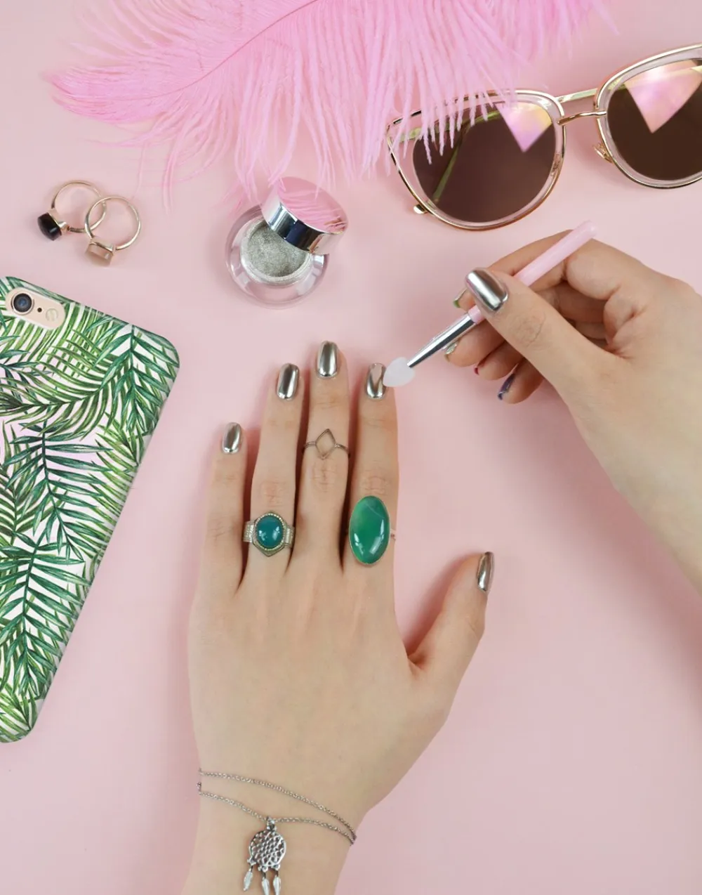 Le Mini Macaron Chrome Powder Le Metallique Kit- Negle