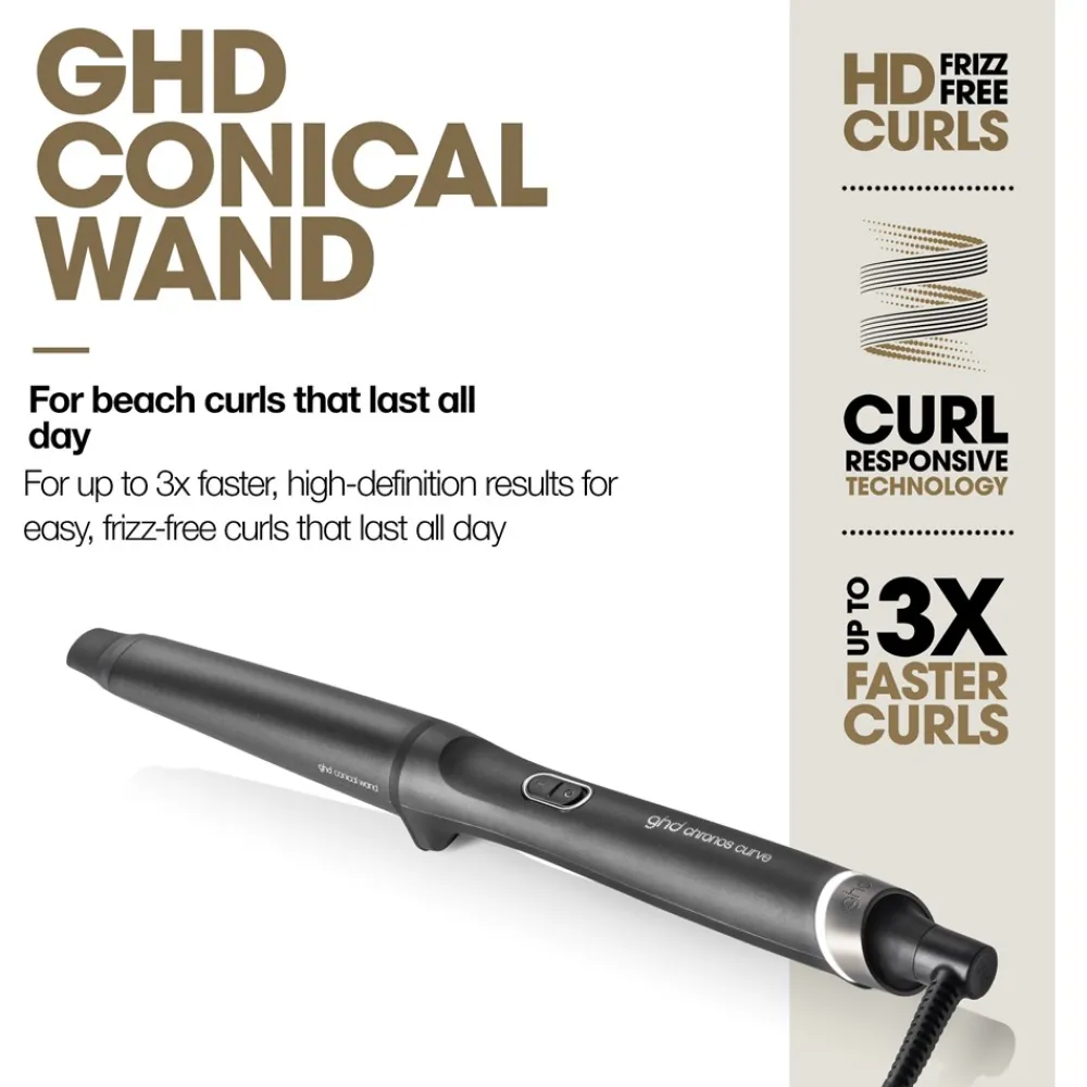 ghd Chronos Curve Conical Wand- Styling Tools
