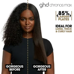 New Chronos Max - Wide Plate Hair Straightener Styling Tools