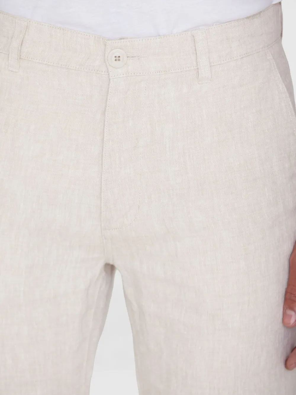Knowledge Cotton Apparel Chuck Linen Bukser, , W34/L32- Bukser & Chinos