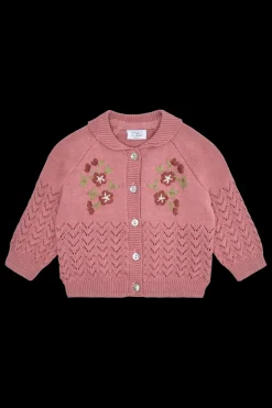 Hust & Claire Cilja Embroidery Cardigan, , 92 cm-Børn Cardigans