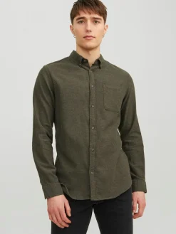 Jack&Jones Classic Melange Skjorte, , S- Skjorter