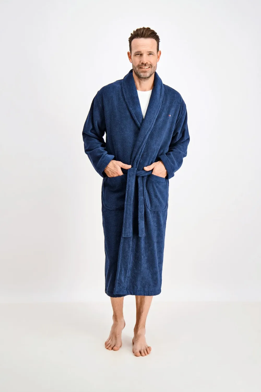 Best Classic Terry Morgenkåbe, Dark Blue, XXL Nattøj