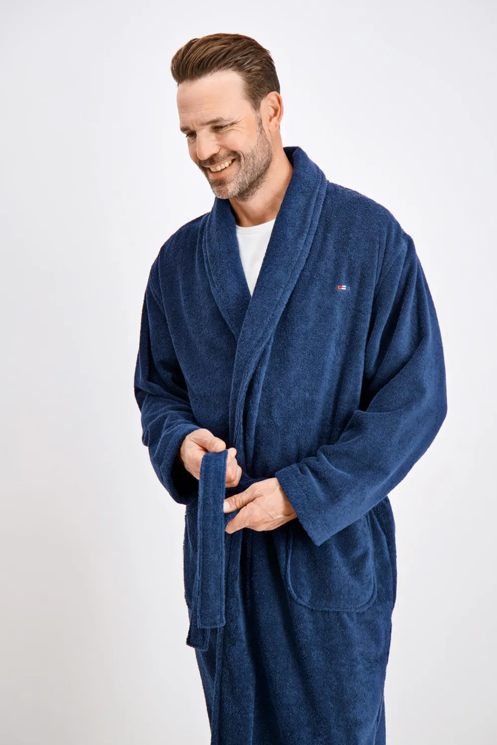 Best Classic Terry Morgenkåbe, Dark Blue, XXL Nattøj