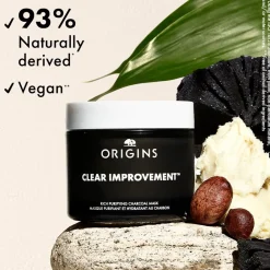 Origins Clear Improvement Rich Purifying Charcoal Mask, 30 ml- Ansigtspleje