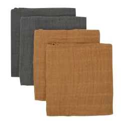 Online Cloth Muslin Solid 4-pak Stofbleer, Børn Hagesmække & Stofbleer