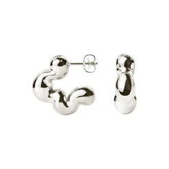 Camille Brinch Cloudy Puffer Hoops,-Dame Øreringe
