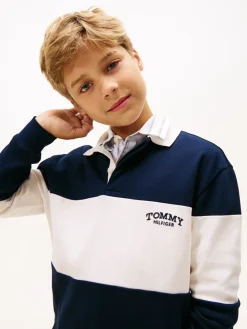 Tommy Hilfiger Colourblock Polo, , 164 cm-Børn Strik & Sweatshirts