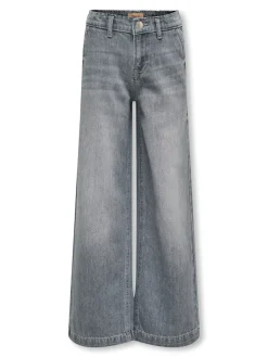KIDS ONLY Comet Wide Leg Jeans, , 134 cm-Børn Jeans