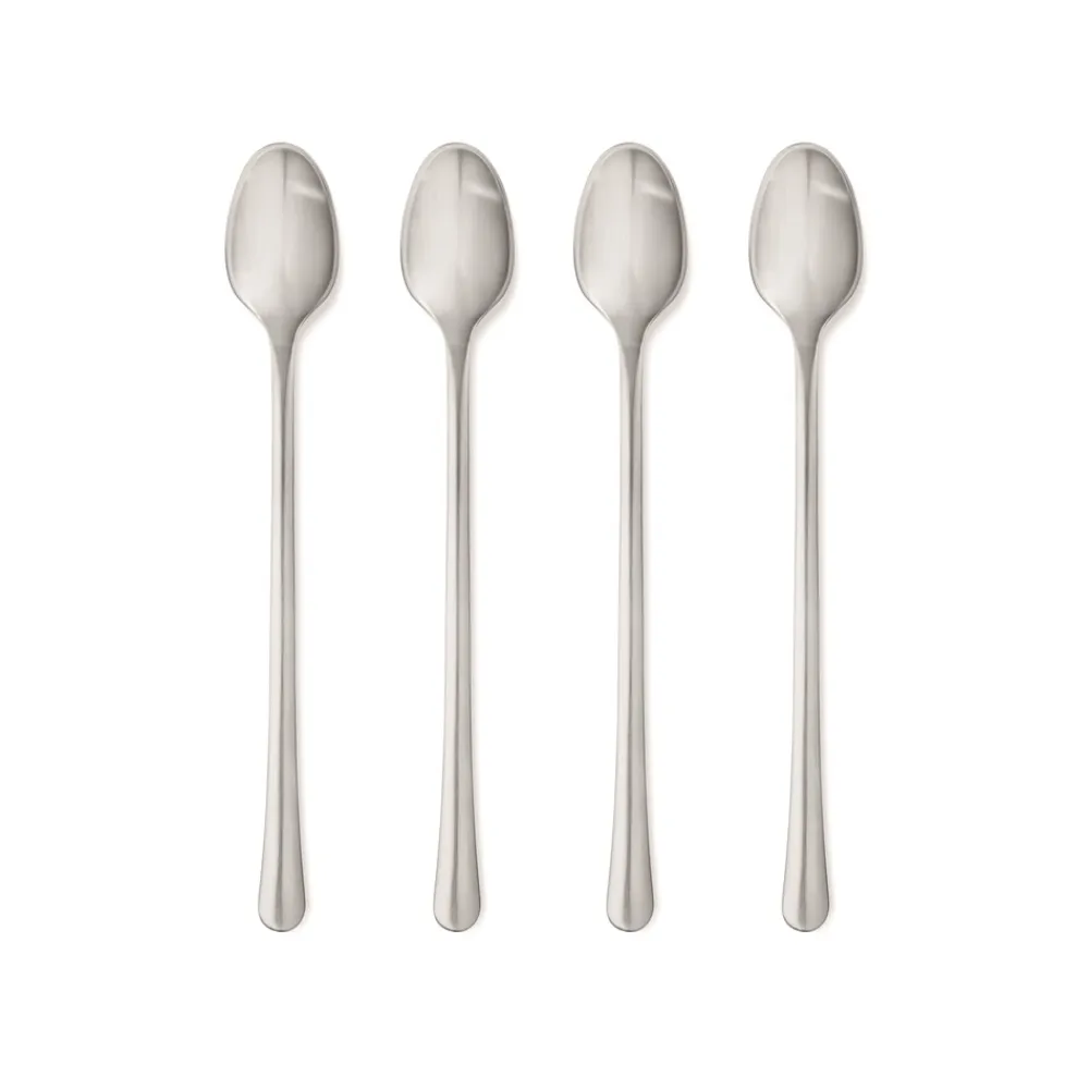 Georg Jensen Copenhagen Cafe Latte Teske, Mat Stål, 4 Dele- Bestik