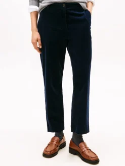 Tommy Hilfiger Corduroy Slim Straight Bukser, , 38-Dame Bukser & Leggings