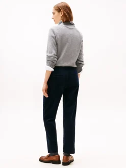 Tommy Hilfiger Corduroy Slim Straight Bukser, , 38-Dame Bukser & Leggings