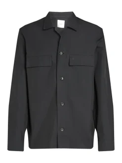 Calvin Klein Cotton Blend Overshirt, , S- Overshirts
