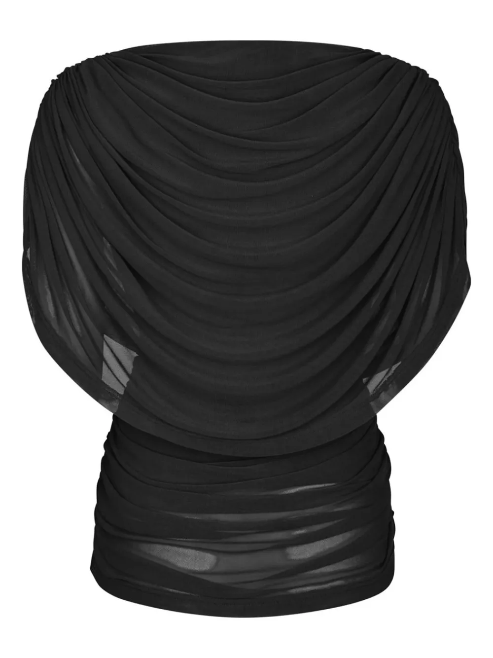 Neo Noir Cottuna Drapy Mesh Top, , 36-Dame Bluser & Skjorter