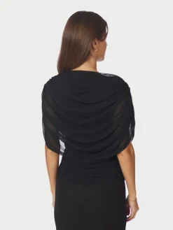 Neo Noir Cottuna Drapy Mesh Top, , 36-Dame Bluser & Skjorter