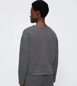 Discount Cozy Comfort Quilted Sweater, , 44 Dame Loungewear