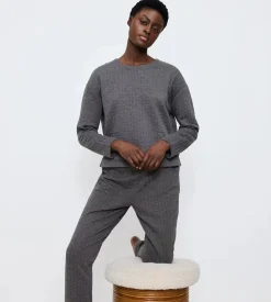 Discount Cozy Comfort Quilted Sweater, , 44 Dame Loungewear