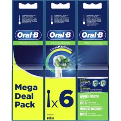 Oral-B Cross Action 6-pak Børstehoveder- Personlig Pleje