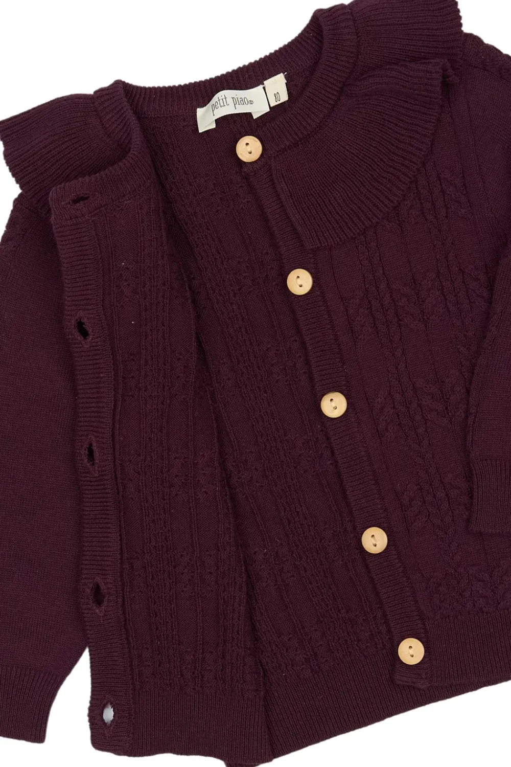 Petit Piao Dalia Knit Cardigan, , 92 cm-Børn Cardigans