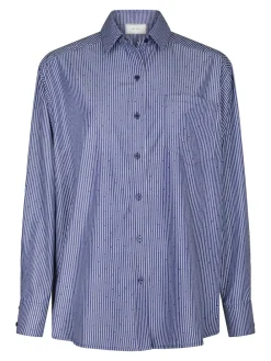 Neo Noir Dalma B Stripe Stone Skjorte, , 38-Dame Bluser & Skjorter