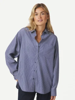 Neo Noir Dalma B Stripe Stone Skjorte, , 38-Dame Bluser & Skjorter