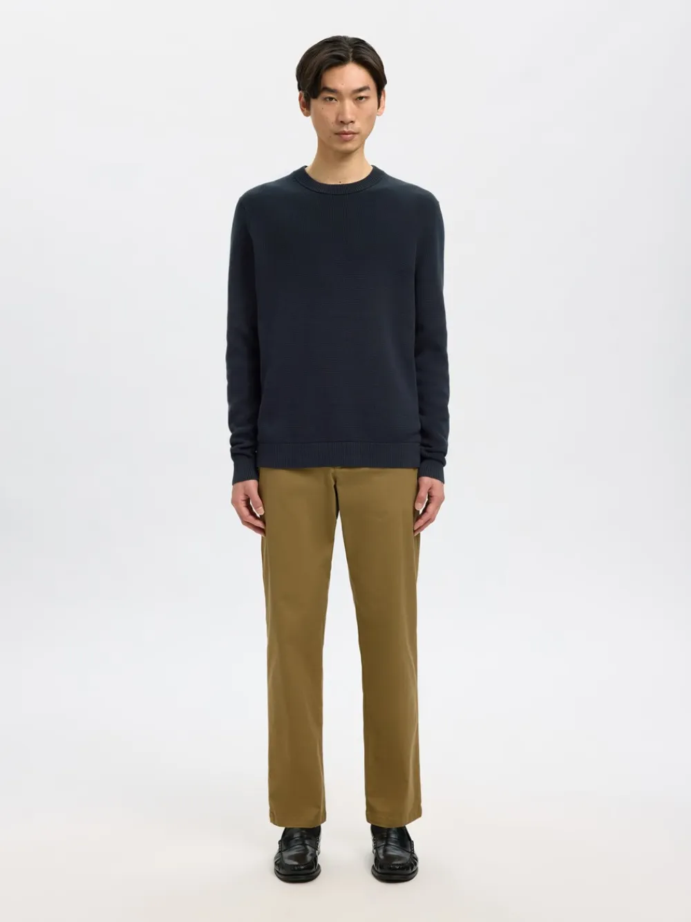 Hot Dane Structure Crew Neck Striktrøje, , L Strik