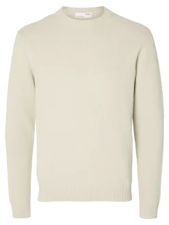 Outlet Dane Structure Crew Neck Striktrøje, , L Strik