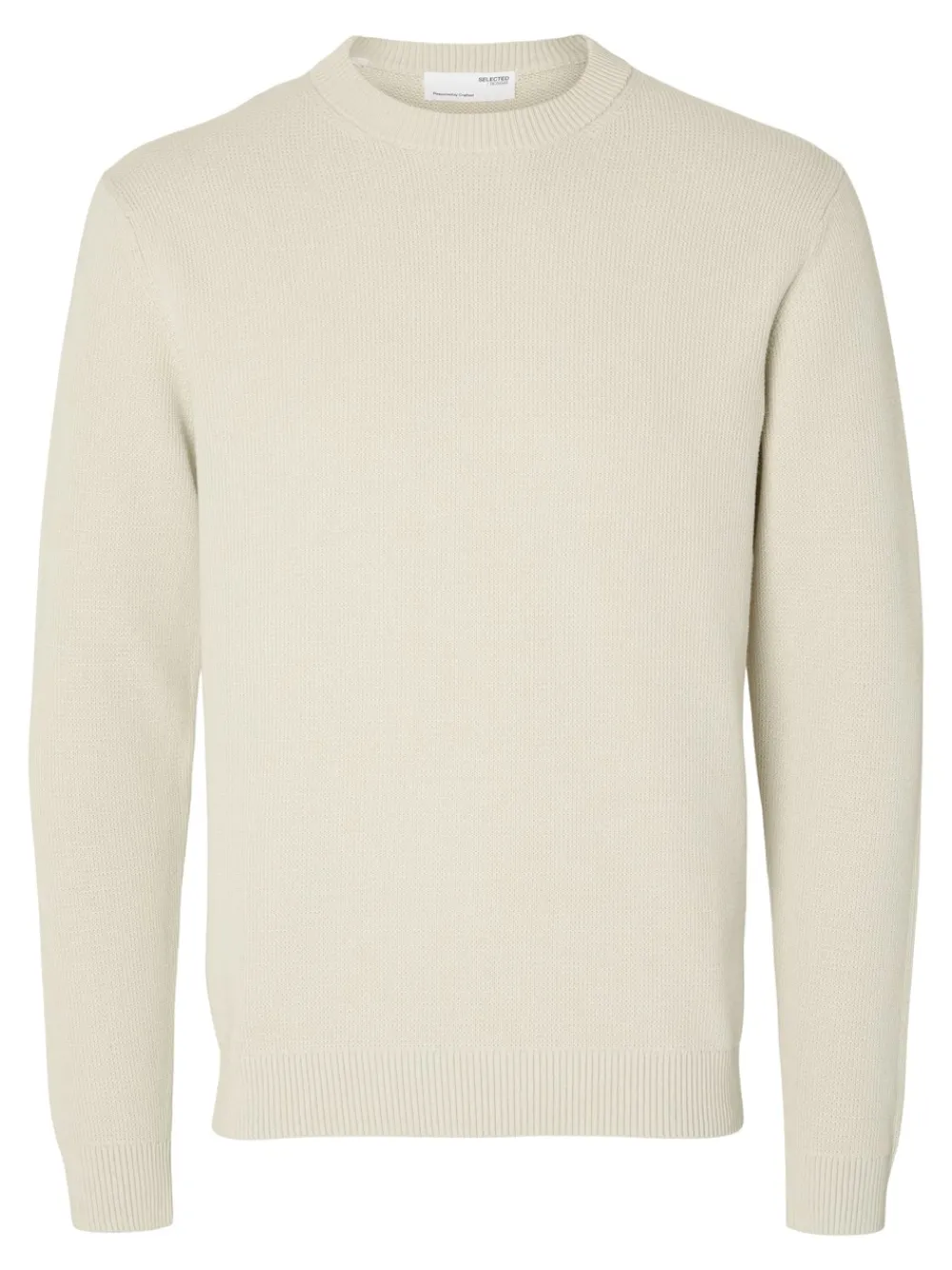 Outlet Dane Structure Crew Neck Striktrøje, , L Strik