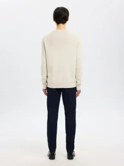 Outlet Dane Structure Crew Neck Striktrøje, , L Strik