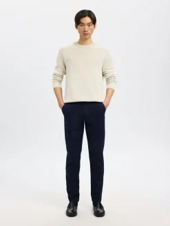 Outlet Dane Structure Crew Neck Striktrøje, , L Strik