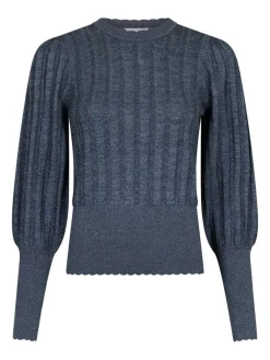Neo Noir Dary Glitter Strikbluse, , 34-Dame Strik & Sweatshirts