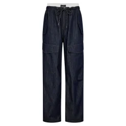 New Denim Cargo Pull On Bukser, , L Dame Bukser & Leggings