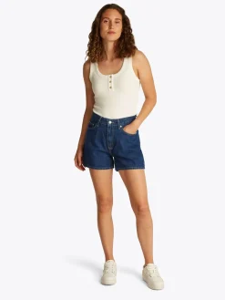 Online Denim Mini Shorts, , 32 Dame Shorts