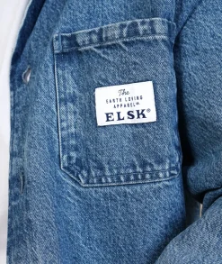 ELSK Denim Overshirt, M- Overshirts