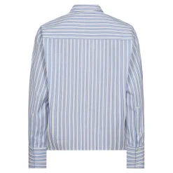 Hot DevinCC Stripe Tie Skjorte, , L Dame Bluser & Skjorter