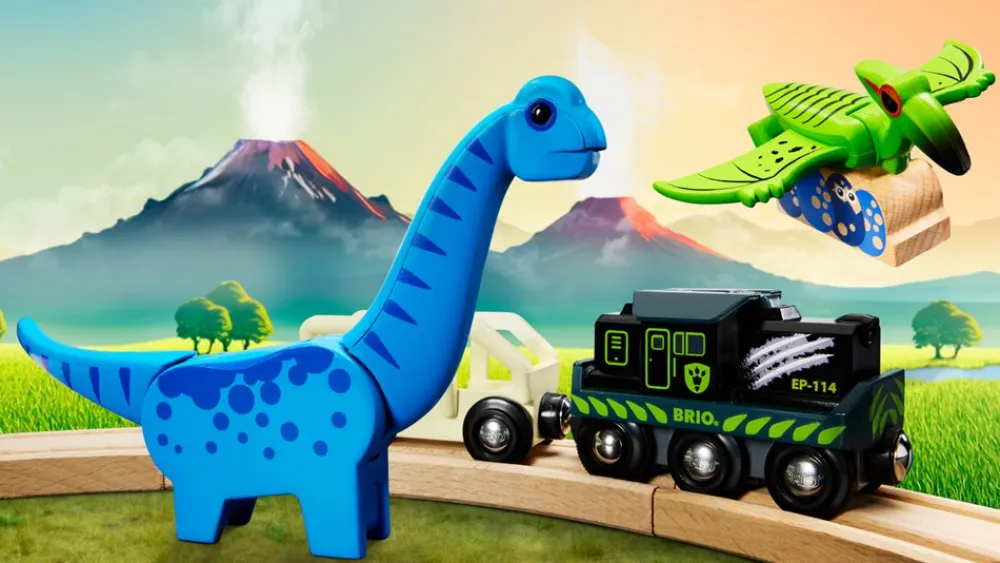 BRIO Dinosaur Batteridrevet Tog-Børn Tog, Biler & Skibe