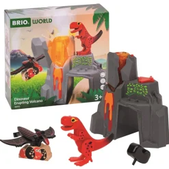BRIO Dinosaur Vulkan-Børn Tog, Biler & Skibe